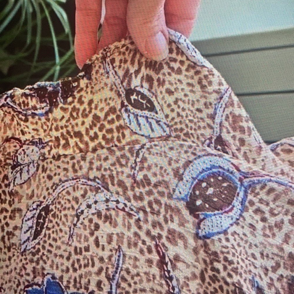 Flower Patterned Button Top - image 3